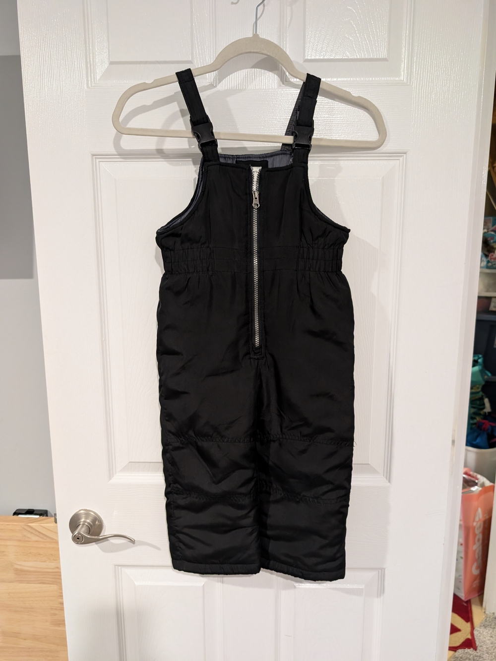 Carter's Toddler Unisex Black Snow Bib Overalls in Size 4T